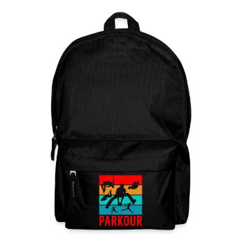 Backflip Salto Akrobatik Parkour Turnen Geschenk - Rucksack - Schwarz - Vorne