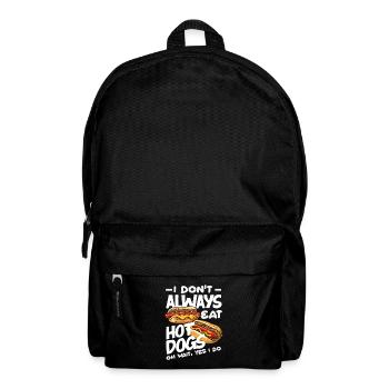 Ich Esse Nicht Immer Hot Dog - Rucksack - Schwarz - Vorne