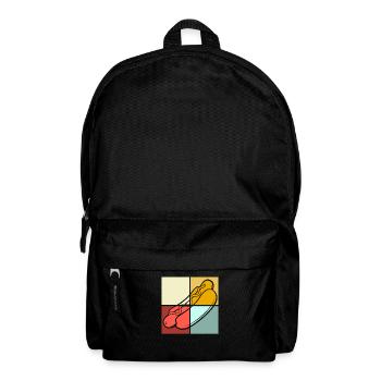 Pop Art Hot Dog Moments of Enjoyment - Backpack - black - Front