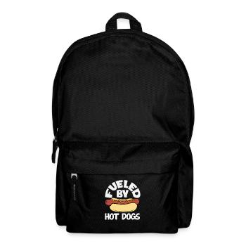 Powered by Hot Dogs Enjoyment - Backpack - black - Front