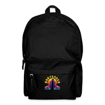 Lustiger Barkeeper Spruch Barkeeper Geschenk - Rucksack - Schwarz - Vorne
