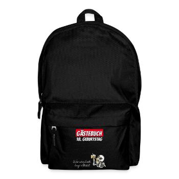 18th Birthday Guestbook Signatures Alcohol - Backpack - black - Front