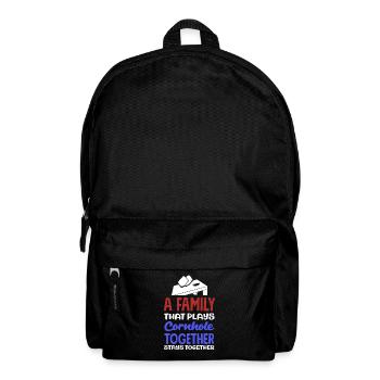 Funny Cornhole Player Gift - Backpack - black - Front