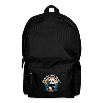 Destruction Feeds My Soul Funny Panda Ironic - Backpack - black - Front