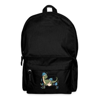 Je vais être un grand frère dinosaure dinosaure - Sac à dos - noir - Devant