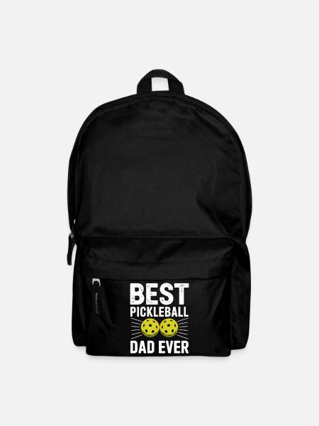 Pickleball Spruch Papa Lustige Pickleball Geschenk - Rucksack - Schwarz