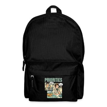 Cat Lover Priority Cats Mom Funny - Backpack - black - Front