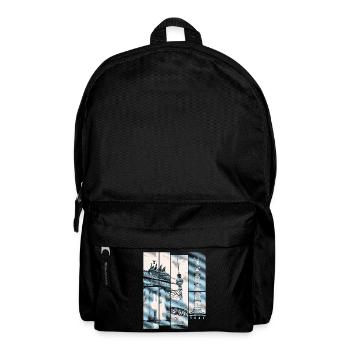 Berlin Skyline City Germany Collage Vintage - Backpack - black - Front