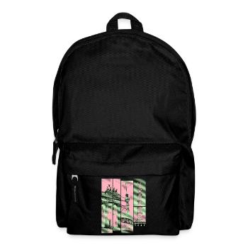 Berlin Skyline City Germany Collage Vintage - Backpack - black - Front