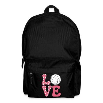 Volleyball Spruch Lustiges Volleyball Geschenk - Rucksack - Schwarz - Vorne