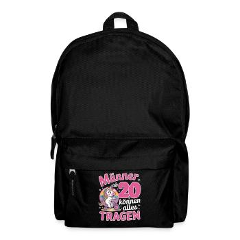 20. Geburtstag Männer Frauen Lustig 20 Jahre Mann - Rucksack - Schwarz - Vorne