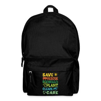 Earth Day Is Ever Day Klima Natur Umwelt Erde - Rucksack - Schwarz - Vorne