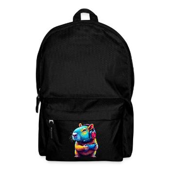 Capybara Gamer Zocker Lustig Videospiel Gaming - Rucksack - Schwarz - Vorne