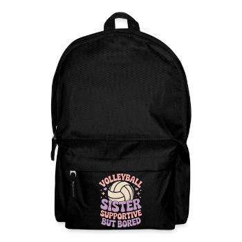 Volleyball Spruch Lustiges Volleyball Geschenk - Rucksack - Schwarz - Vorne