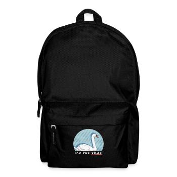 Schwan Schwäne Schwanenliebhaber Geschenke - Rucksack - Schwarz - Vorne