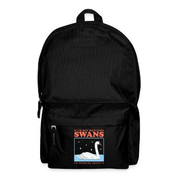 Schwäne Schwan Schwanenliebhaber Geschenke - Rucksack - Schwarz - Vorne