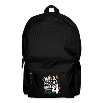 Wild, Cheeky & Finally 4 Years 4th Birthday - Backpack - black - Front