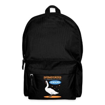 Schwäne Schwan Schwanenliebhaber Geschenke - Rucksack - Schwarz - Vorne