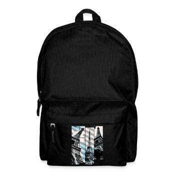 Paris Eiffel Tower Skyline France City Collage - Backpack - black - Front