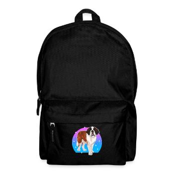 Bernhardiner Hund St. Bernhardshund Geschenke - Rucksack - Schwarz - Vorne