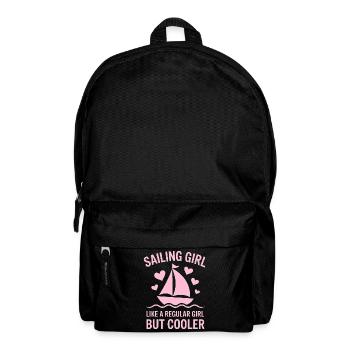 Sailing Saying Girl Sailor Sailing Gift - Backpack - black - Front