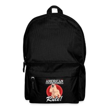 Cocker américain Spaniel chien cadeau - Sac à dos - noir - Devant