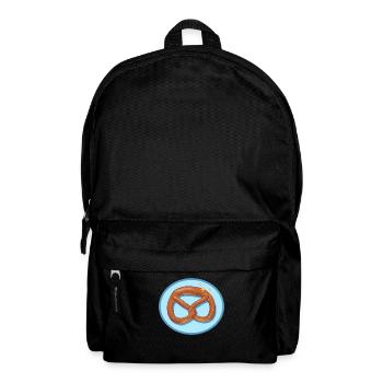 Brezel Brezeln Brezelliebhaber Geschenk - Rucksack - Schwarz - Vorne