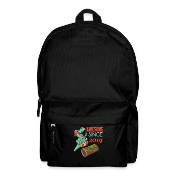 Dino Skater Geburtstag 2019 - Rucksack - Schwarz - Vorne