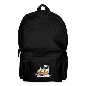 Love Los Angeles Graffiti L.A. Urlaubsmotiv - Rucksack - Schwarz - Vorne