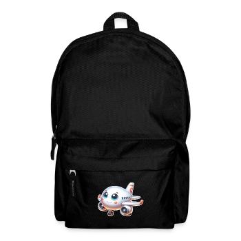 Flugzeug - Rucksack - Schwarz - Vorne