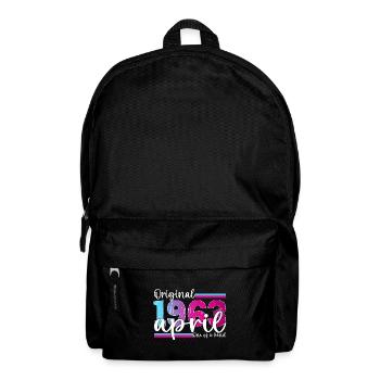 60. Geburtstag Frau Magenta April Jahrgang 1963 - Rucksack - Schwarz - Vorne