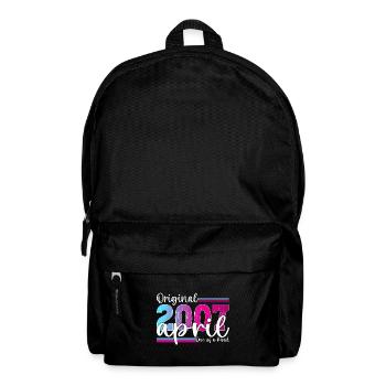 16th birthday Mrs. Magenta April born 2007 - Backpack - black - Front