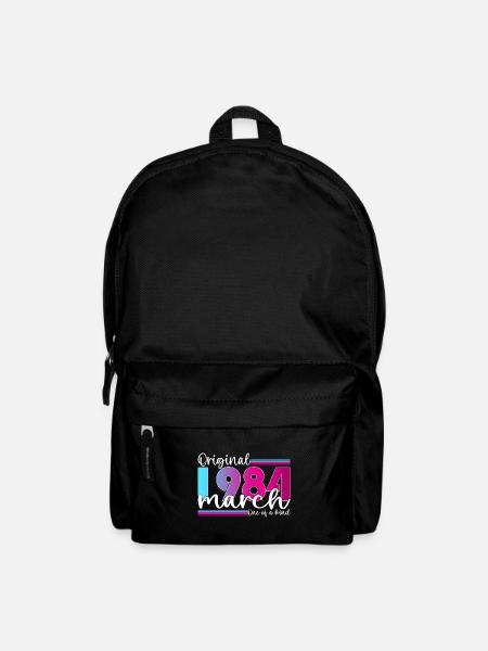 39. Geburtstag Frau Original März Jahrgang 1984 - Rucksack - Schwarz