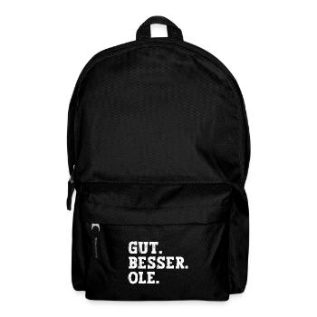 Gut Besser Ole Lustiger Spruch Name Ole - Rucksack - Schwarz - Vorne