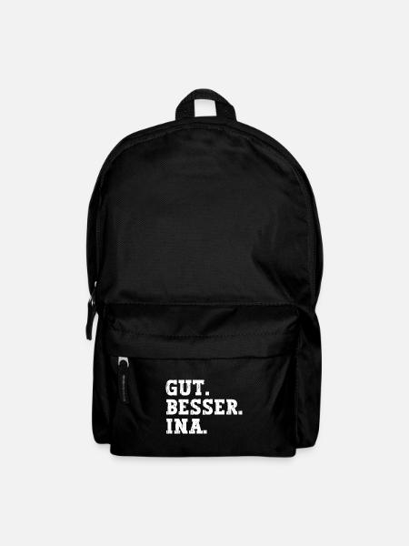 Gut Besser Ina Lustiger Spruch Name Ina - Rucksack - Schwarz
