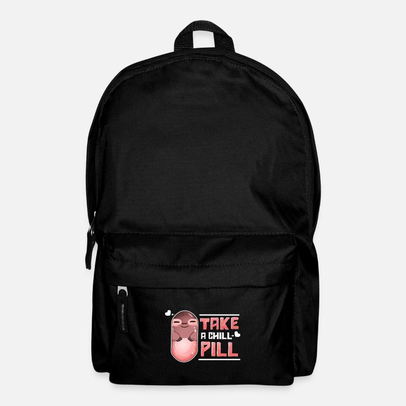 Take A Chill Pill Faultier Sloth Kawaii - Rucksack - Schwarz