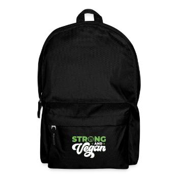 Strong and Vegan - Backpack - black - Front