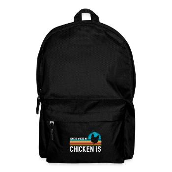 Poulet - Sac à dos - noir - Devant