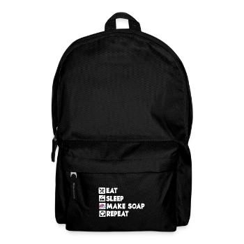 Eat Sleep Repeat Seife Hygiene Seifenherstellung - Rucksack - Schwarz - Vorne