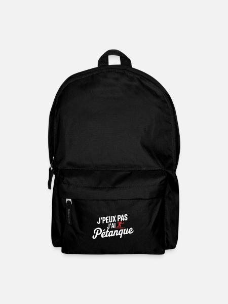 Ich kann nicht, ich habe Petanque - Rucksack - Schwarz