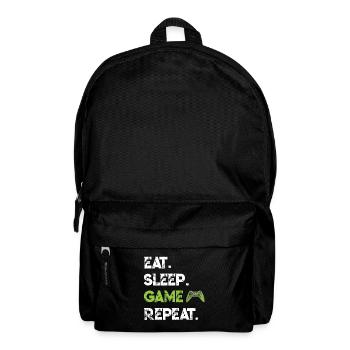 EAT SLEEP Game Repeat Gamer Gift - Sac à dos - noir - Devant