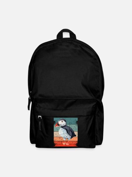 Papageitaucher Puffin Papagei Lunde Vogel Geschenk - Rucksack - Schwarz