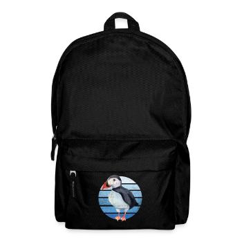 Puffin Parrot Lunde Bird Cadeau - Sac à dos - noir - Devant