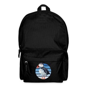 Puffin Parrot Lunde Bird Cadeau - Sac à dos - noir - Devant