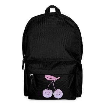 Cerises Kawaii - Sac à dos - noir - Devant