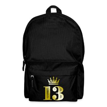 13 Chiffre Couronne Or - Sac à dos - noir - Devant