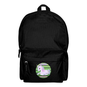 Schulkind 2023 Einhorn Einschulung Erstklässlerin - Rucksack - Schwarz - Vorne