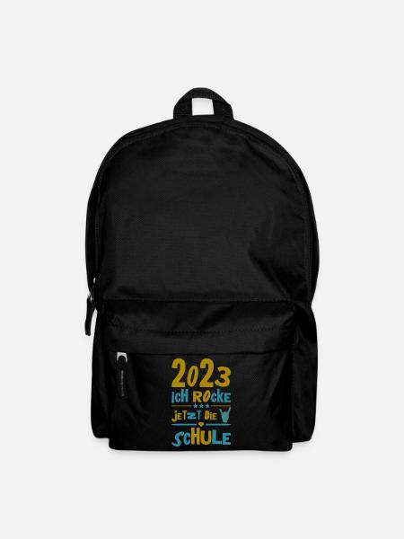 Schulkind 2023 Einschulung Erstklässler Geschenk - Rucksack - Schwarz