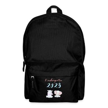Kindergarten 2023 Süße Tiere Mädchen Jungen Kita - Rucksack - Schwarz - Vorne