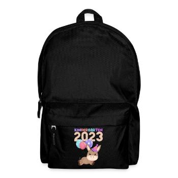 Kindergarten 2023 Süße Tiere Mädchen Jungen Kita - Rucksack - Schwarz - Vorne